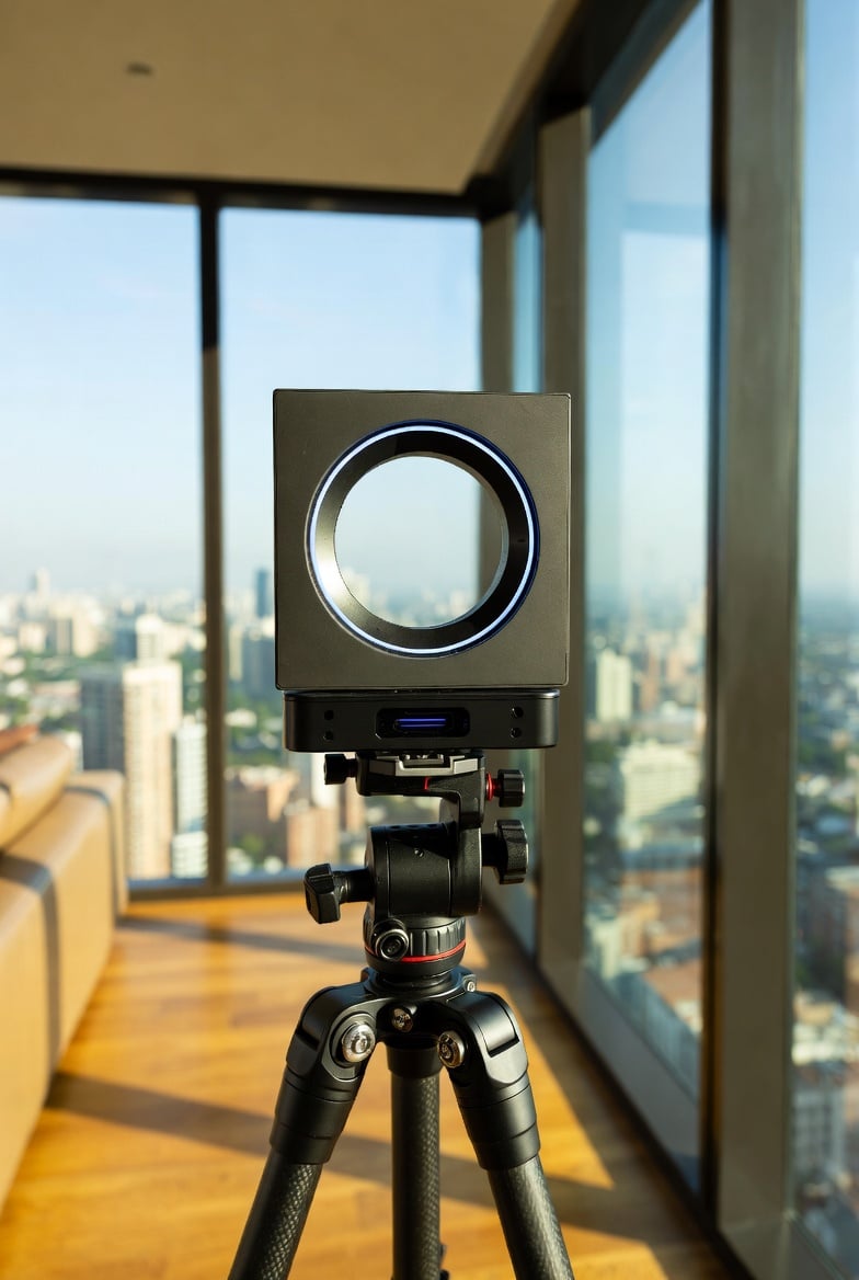 Professional 3D scanning of an interior space